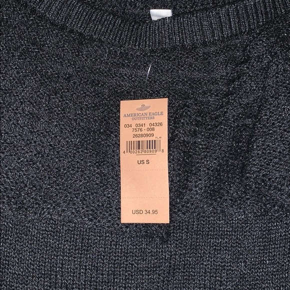 NEW Charcoal Grey Off-the-shoulder sweater - Picture 2 of 3